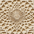 Wooden Mandala Mural Wallpaper for Bed Room Various Shades of Brown Mandala for Buddhism Mural Wallpaper - room preview 02