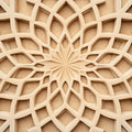 Wooden Mandala Mural Wallpaper in Bed Room Various Shades of Brown Mandala for Buddhism Mural Wallpaper - room preview 02