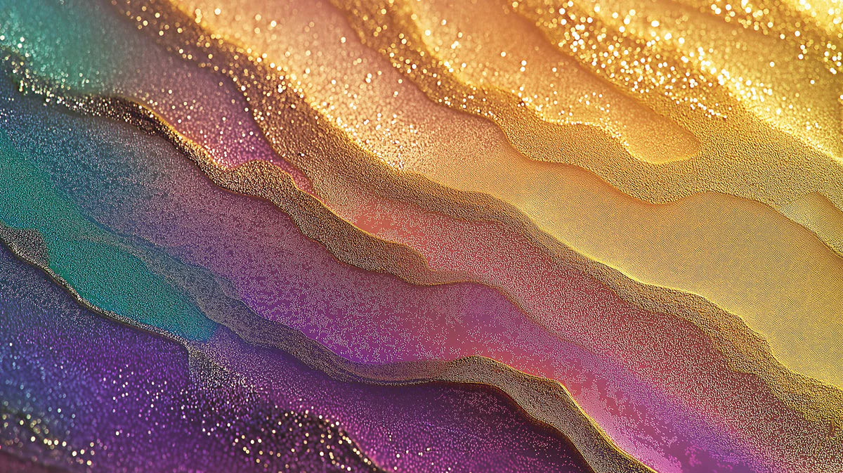 Colorful Abstract Mural Wallpaper in Living Room Various Colors (Purple, Pink, Blue, etc.) of Fluid Mural Wallpaper - room preview 02