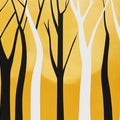 Black and Yellow Tree Mural Wallpaper in Living Room Black, Yellow Trees Mural Wallpaper - room preview 02