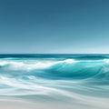 Blue Ocean Waves Blue Ocean Waves Mural Wallpaper - room preview 02