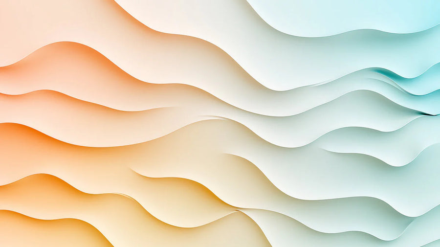 Ombre Wallpaper Mural – Gradient Wall Mural – Gradient Wave Various Colors (Orange, Green, etc.) of Gradient Wave printable artwork