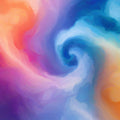 Colorful Swirl Mural Wallpaper in Office Various Colors (Orange, Blue, Purple, etc.) of Colorful Swirls Mural Wallpaper - room preview 02