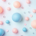 Bubble Mural Wallpaper in Cafe Various Colors (Pink, Blue, etc.) of Bubble Mural Wallpaper - room preview 02