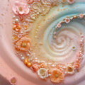 Romantic Floral Swirl Mural Wallpaper Various Colors (Pink, Blue, etc.) of Floral Swirls Mural Wallpaper - room preview 02