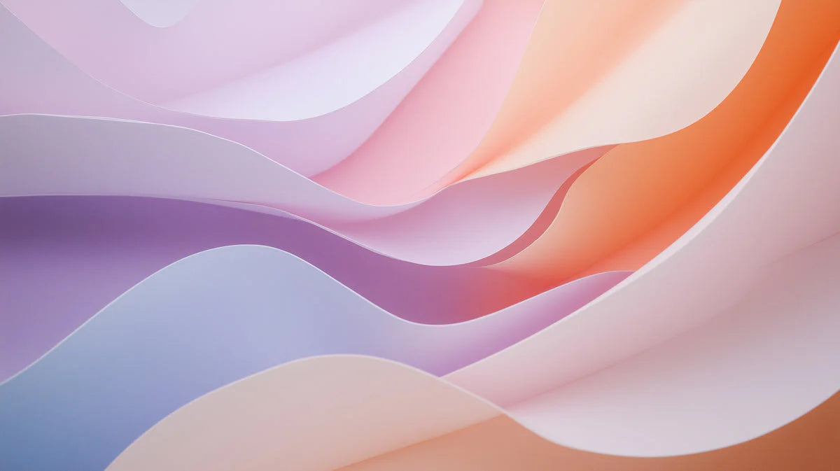 Pastel Wave Various Colors (Pink, Purple, etc.) of Pastel Waves Mural Wallpaper - room preview 02