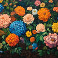 Blue and Pink Floral Mural Wallpaper Various Colors (Blue, Pink, etc.) of Romantic Flowers Mural Wallpaper - room preview 02