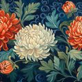 Blue and Pink Floral Mural Wallpaper Various Colors (Blue, Pink, etc.) of Romantic Flowers Mural Wallpaper - room preview 02