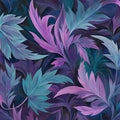 Purple and Blue Leaf Mural Wallpaper Various Colors (Purple, Blue, etc.) Leaves Mural Wallpaper - room preview 02