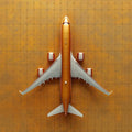 Golden Airplane Mural Wallpaper in Office Various Colors (Gold, Brown, etc.) of Golden Airplane Mural Wallpaper - room preview 02