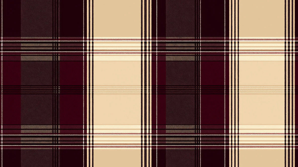 Heritage Plaid Mural Wallpaper — Classic Tartan Pattern Mural Wallpaper - room preview 02