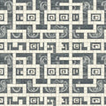 Abstract Geometric Tiled Mural Wallpaper — Modern Monochrome Mural Wallpaper - room preview 02