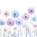 Watercolor Dandelion Meadow Mural Wallpaper in Soft Pastels Mural Wallpaper - room preview 02