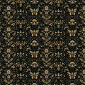Vintage Botanical Bee and Mushroom Mural Wallpaper - room preview 02