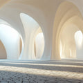 Fluid Archway Architectural Mural Wallpaper — Modern Minimalist Mural Wallpaper - room preview 02