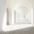 Minimalist Archway Hallway Mural Wallpaper — Light and Airy Mural Wallpaper - room preview 02