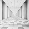 Perspective Corridor Mural Wallpaper — Minimalist Architectural Sketch Mural Wallpaper - room preview 02