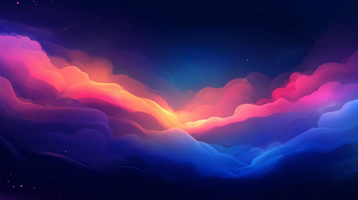 Cosmic Nebula Swirl Mural Wallpaper — Dreamy Abstract Cloud Art Mural Wallpaper - room preview 02