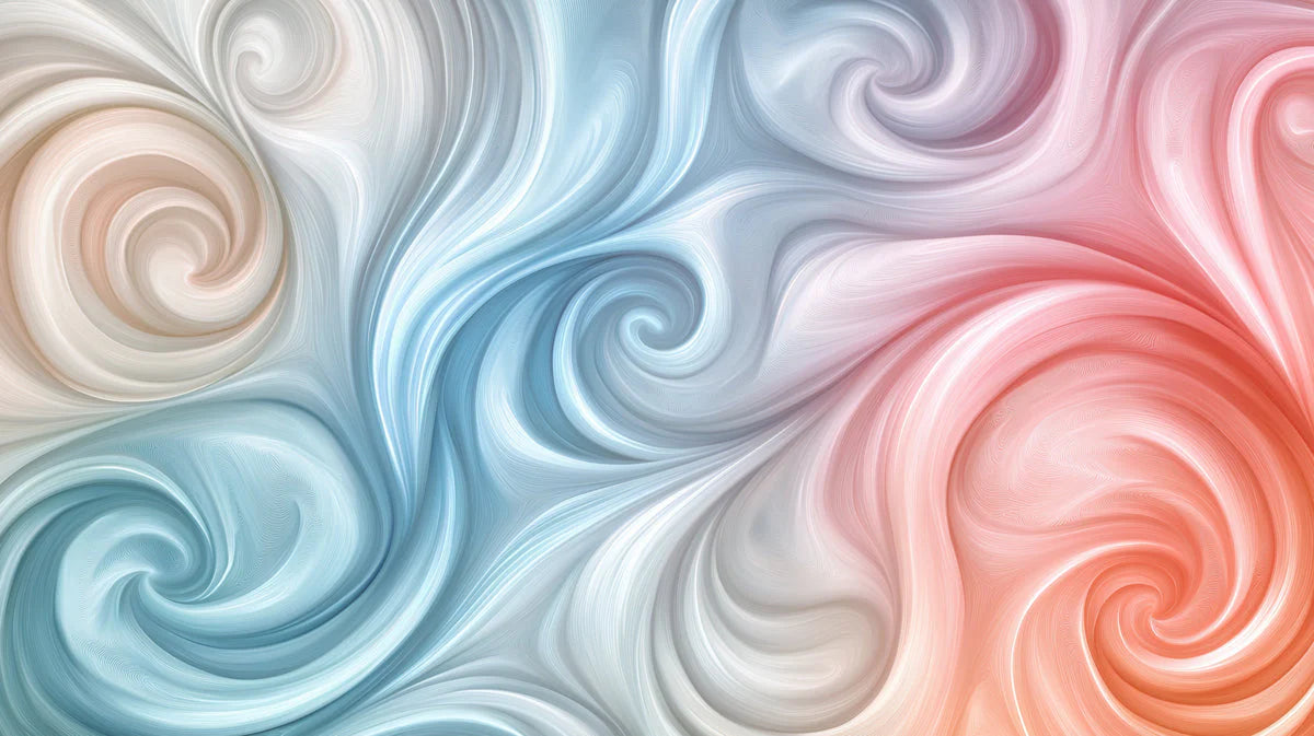 Cosmic Swirl Nebula Mural Wallpaper — Soft Fluid Abstract Mural Wallpaper - room preview 02