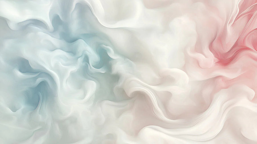 Abstract Wallpaper Mural – Modern Art Wall Mural – Ethereal Cloudscape — Soft Pastel Abstract printable artwork