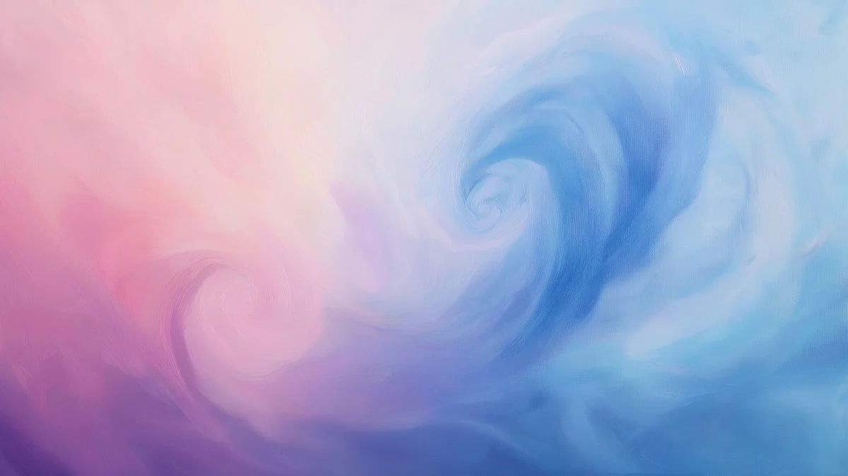 Pastel Swirl Abstract Mural Wallpaper — Soft Dreamy Hues Mural Wallpaper - room preview 02