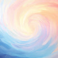 Cosmic Whirlpool Mural Wallpaper — Soft Brushstroke Abstraction Mural Wallpaper - room preview 02