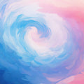 Abstract Cosmic Whirlpool Mural Wallpaper — Fluid Brushstroke Design Mural Wallpaper - room preview 02