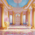Royal Baroque Palace Mural Wallpaper in Pink and Gold Mural Wallpaper - room preview 02