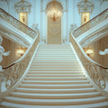 Grand Baroque Staircase Mural Wallpaper — Ornate Palace Design Mural Wallpaper - room preview 02