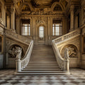 Grand Palace Staircase Mural Wallpaper — Baroque Architectural Mural Wallpaper - room preview 02