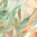 Ethereal Willow Leaf Mural Wallpaper — Soft Botanical Art Mural Wallpaper - room preview 02