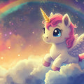 Cosmic Unicorn Galaxy Mural Wallpaper — Whimsical Fantasy Decor Mural Wallpaper - room preview 02