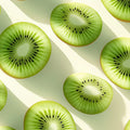Sliced Kiwi Fruit Mural Wallpaper —Fresh Botanical Pattern Mural Wallpaper - room preview 02