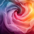 Abstract Fluid Swirl Mural Wallpaper — Vibrant Colorful Gradient Mural Wallpaper - room preview 02