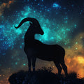 Capricorn Goat Nebula Mural Wallpaper — Celestial Cosmic Design Mural Wallpaper - room preview 02
