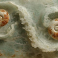Nautilus Shell Fluid Marble Mural Wallpaper — Organic Design Mural Wallpaper - room preview 02