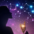 Celestial Silhouette Mural Wallpaper — Cosmic Space Wall Art Mural Wallpaper - room preview 02