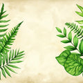 Verdant Fern and Foliage Mural Wallpaper — Botanical Art Mural Wallpaper - room preview 02