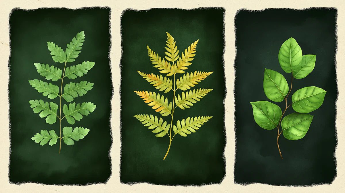 Botanical Study Panel Mural Wallpaper — Artistic Green Decor Mural Wallpaper - room preview 02