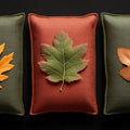 Autumn Harvest Leaf Pillows Mural Wallpaper — Seasonal Comfort Mural Wallpaper - room preview 02