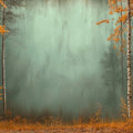 Autumn Aspen Grove Mural Wallpaper — Moody Forest Landscape Mural Wallpaper - room preview 02