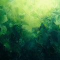 Abstract Forest Oil Painting Mural Wallpaper — Verdant Green Mural Wallpaper - room preview 02