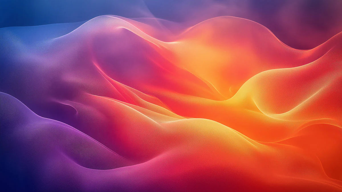 Nebula Wave Mural Wallpaper — Vibrant Abstract Fluid Art Mural Wallpaper - room preview 02
