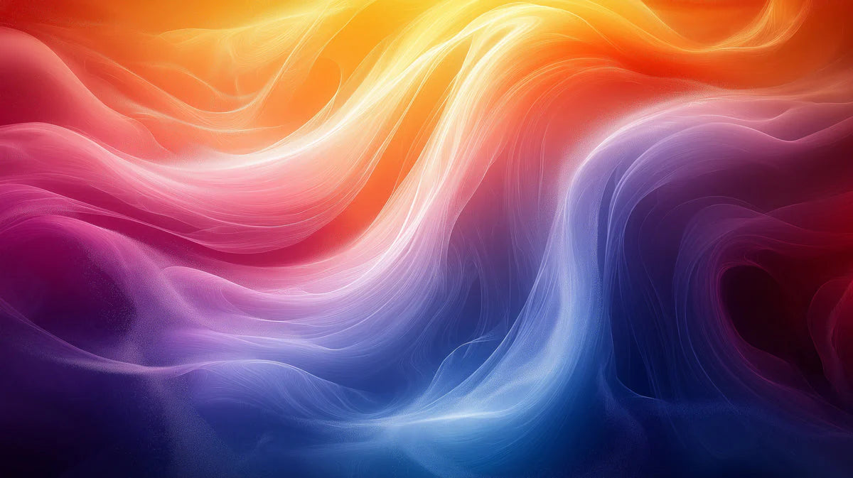 Nebula Swirl Mural Wallpaper — Fluid Gradient Abstract Art Mural Wallpaper - room preview 02