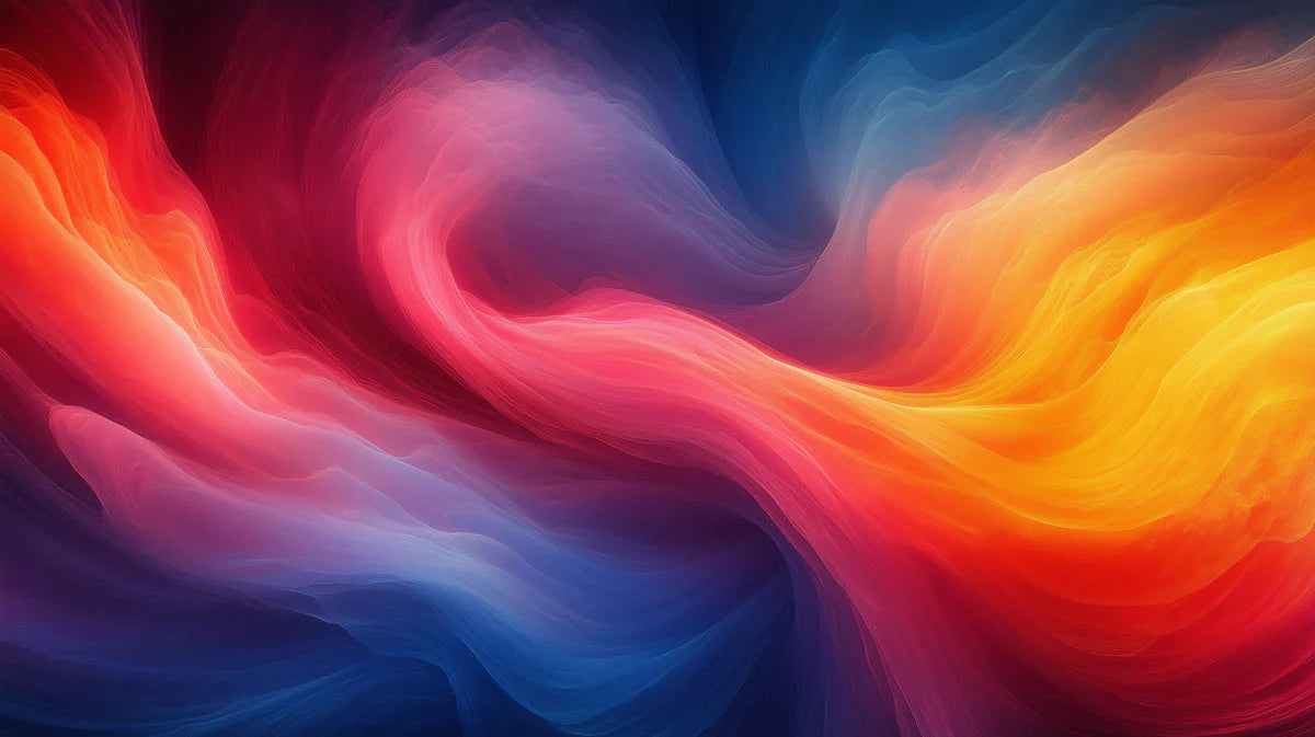 Nebula Swirl Mural Wallpaper — Vibrant Abstract Wall Art Mural Wallpaper - room preview 02