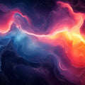 Nebula Flow Mural Wallpaper — Abstract Fluid Art Mural Wallpaper - room preview 02