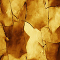 Cracked Earth Golden Ochre Mural Wallpaper — Industrial Style Mural Wallpaper - room preview 02