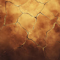 Cracked Earth Mural Wallpaper in Rich Sienna and Ochre Mural Wallpaper - room preview 02