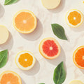 Fresh Citrus and Leaf Mural Wallpaper — Modern Botanical Mural Wallpaper - room preview 02