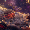 Cosmic Nebula Mural Wallpaper — Deep Space Planetary Scene Mural Wallpaper - room preview 02